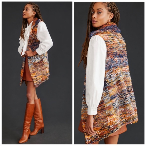 ANTHROPOLOGIE NWT SPACEDYE SWEATER VEST 🔥